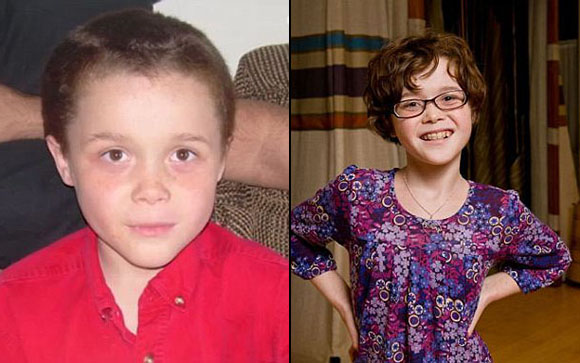 Before and after: Thomas, left, and "Tammy" right.