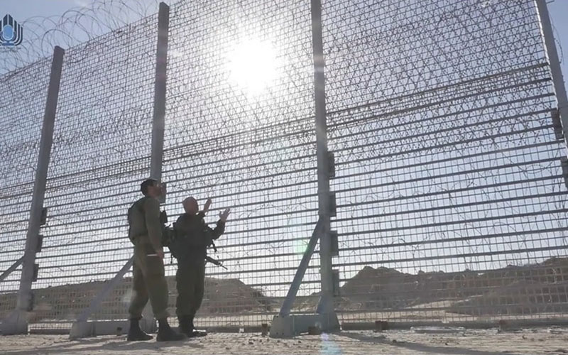 The new wall on the Gaza Strip.